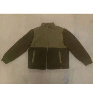 LIV OUTDOORS DAHLIA SHERPA FULL ZIP JACKET Burnt Olive Women Size Large EUC